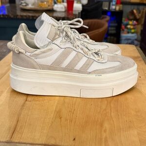 Adidas Ivy Park Women's White and Cream Platform Sneakers